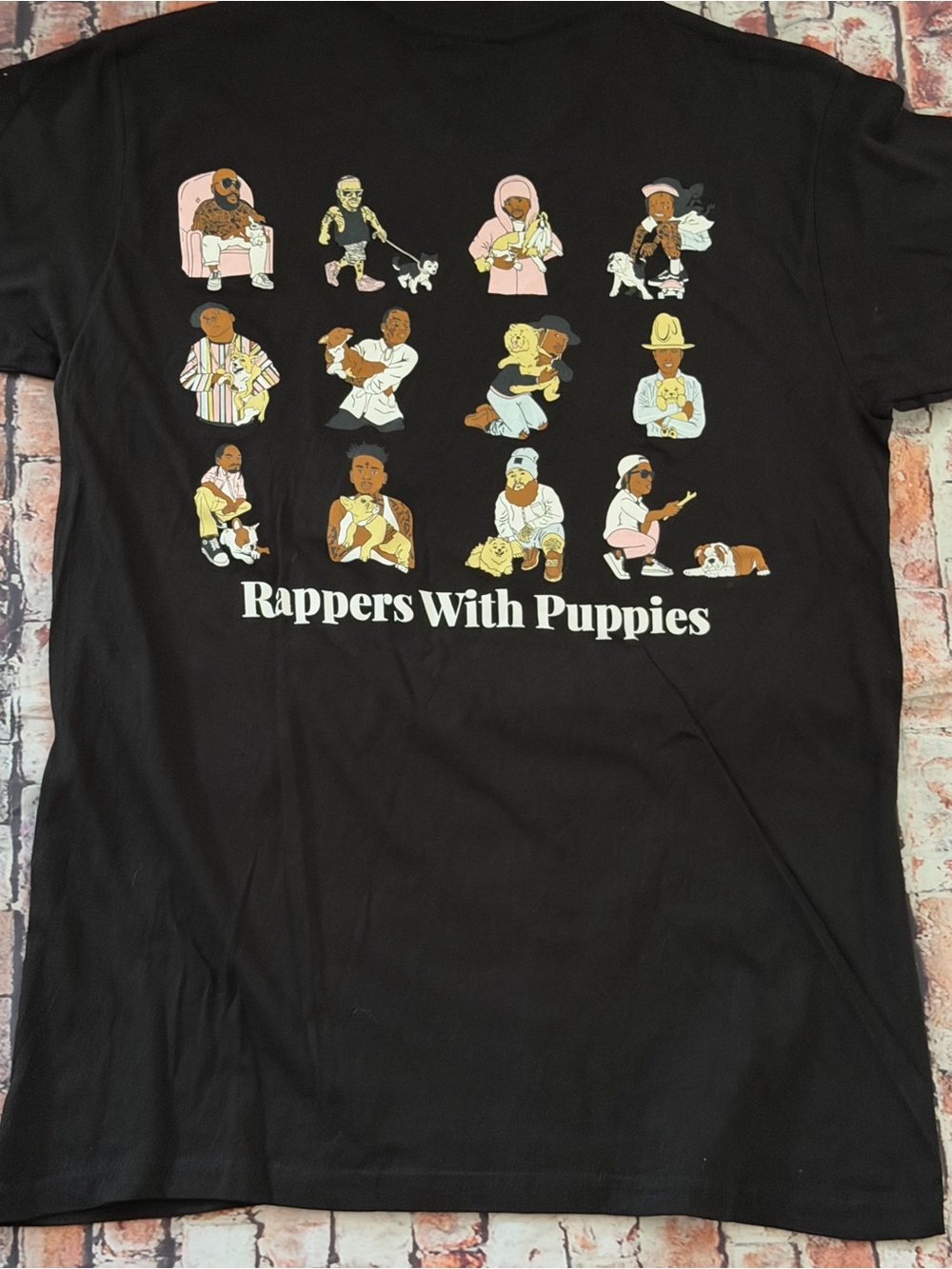 Rappers with puppies shirt